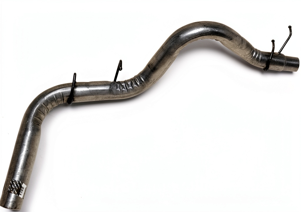 Walker exhaust pipe installed on a Dodge Ram front view