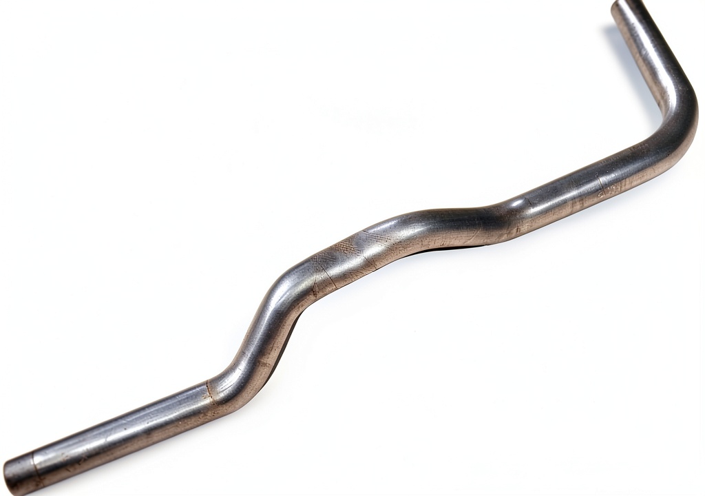 Tenneco exhaust pipe installed under a vehicle hood