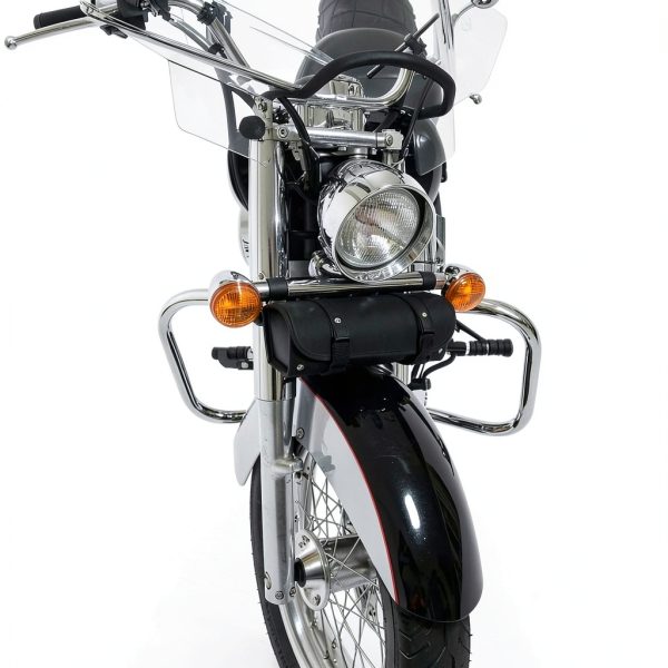 ECOTRIC Chrome Motorcycle Engine Guard Steel Front-1