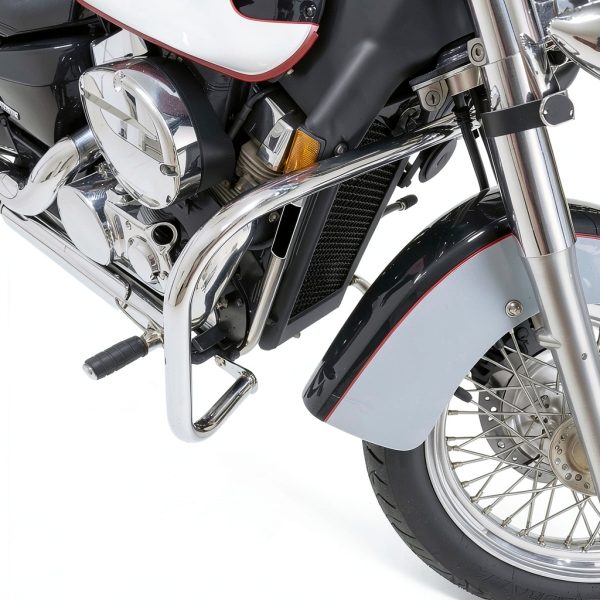 ECOTRIC Chrome Motorcycle Engine Guard Steel Front-2