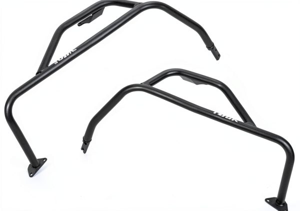 TUSK Motorcycle Crash Bar Left Side Black Powder Coated Steel-6