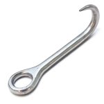 Eye Hook Sharp Eye Hook Stainless Steel Ob Hook Calving Tools Veterinary Instruments for Educational Use-0