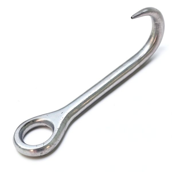 Eye Hook Sharp Eye Hook Stainless Steel Ob Hook Calving Tools Veterinary Instruments for Educational Use-0