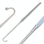 Spay Snook Hook 6.5" Animal Uterus Ovaries Removal Veterinary Surgical Instruments German Stainless CE 2 Pcs-0