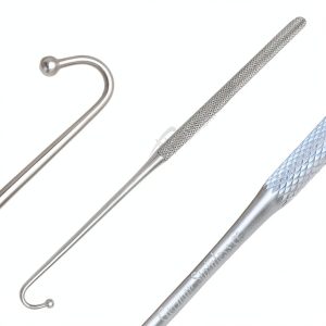 Spay Snook Hook 6.5" Animal Uterus Ovaries Removal Veterinary Surgical Instruments German Stainless CE 2 Pcs-0