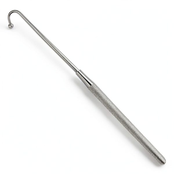 Spay Snook Hook 6.5" Animal Uterus Ovaries Removal Veterinary Surgical Instruments German Stainless CE 2 Pcs-4